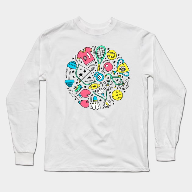 sport circle Long Sleeve T-Shirt by Favete